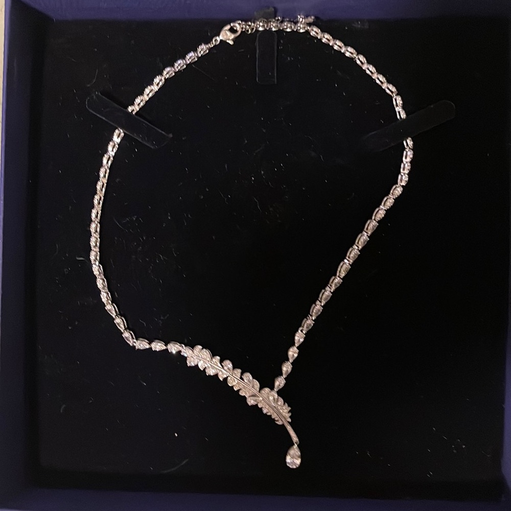 Swarovski choker necklace fancy crystal evening wear
